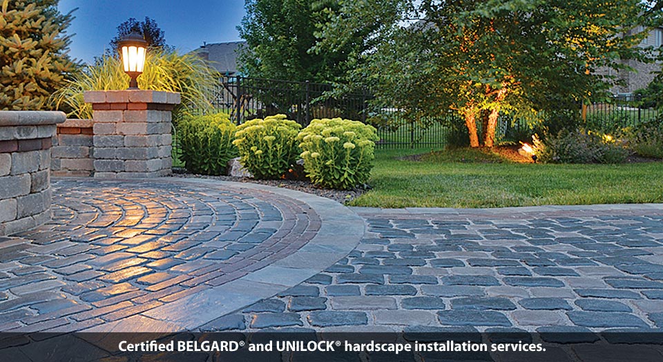 Belgard and Unilock hardscape installation